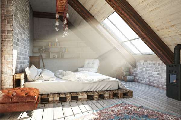 Cozy Attic Guest Bedroom