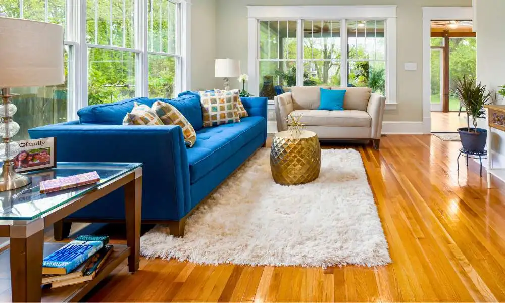 Blue Sofa Living Room