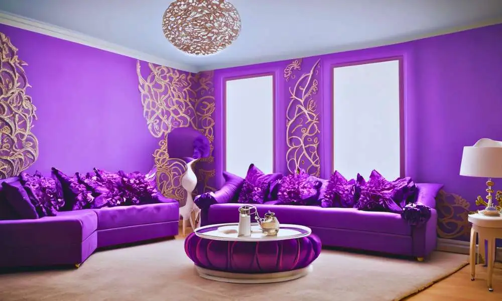 Purple Decorations For The Living Room